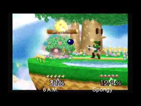 6AM (Link) vs Spongy (Kirby)