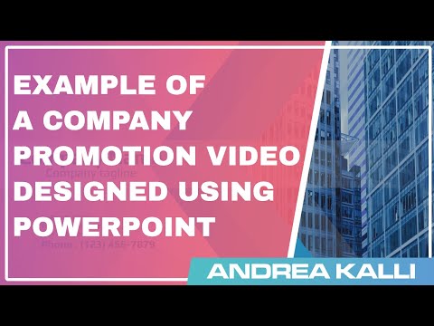 Company Promotion Video example with PowerPoint for Business Marketing Video