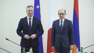 Արա Այվազյանի հանդիպումը Ֆրանսիայի ԱԳ պետքարտուղար Ժան-Բատիստ Լըմուանի գլխավորած պատվիրակության հետ