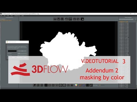 3Dflow Academy - Videotutorial 3 - Masking - Addendum 2 - Masking by color