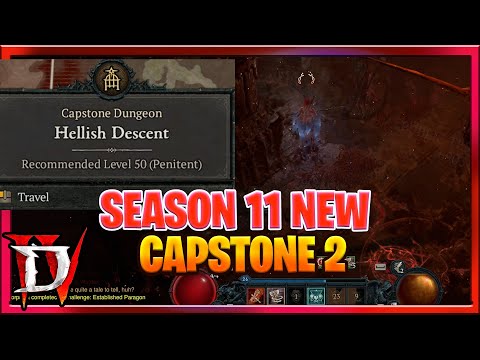 Diablo 4 Season 11 New Capstone Dungeon Hellish Descent (Capstone 2)