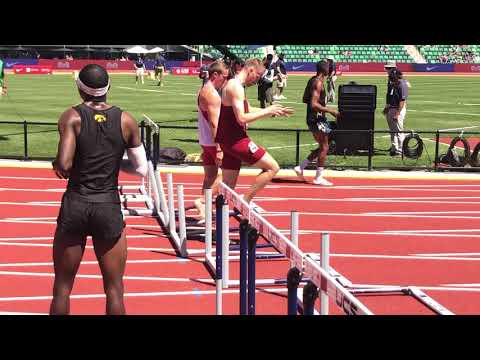 Should Samuel Brixey (lane 4) been given RED CARD after 3 call-backs by officials? (110m Olympic Tr)