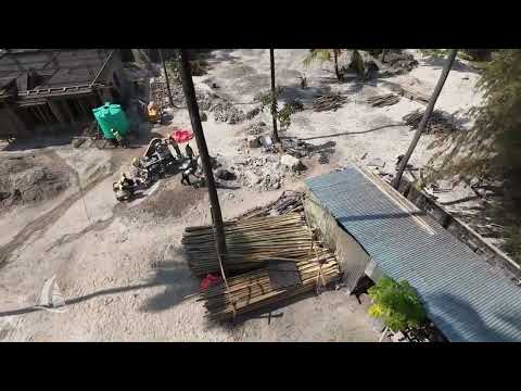 Vela Paje Construction – September 15, 2025 #9  | Drone View of First Floor Slab Pouring