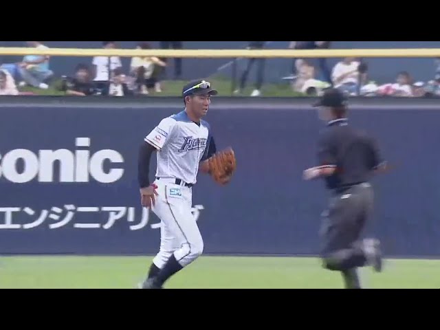 【ファーム】ファイターズ・難波 華麗なランニングスローで魅せる!!　2018/9/24 F-S(ファーム)