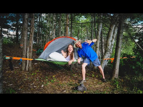 Our First TREE TENT CAMPING Experience in New Brunswick, CANADA⛺ | Sleeping in the TENTSILE CONNECT?