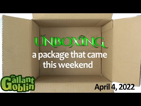 Unboxing a package that arrived this weekend - April 4, 2022