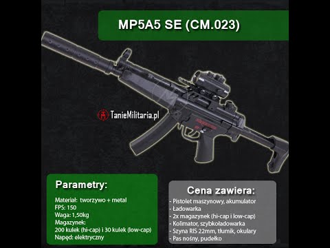 MP5A5 SE (CM.023) FIRMY CYMA  - TANIEMILITARIA.PL