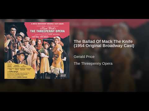Gerald Price performing The Ballad of Mack the Knife