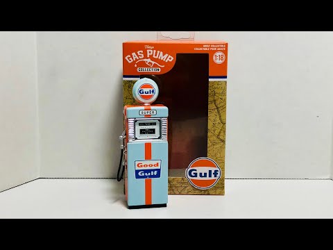 Greenlight 1/18th Gulf Vintage Gas Pump Review