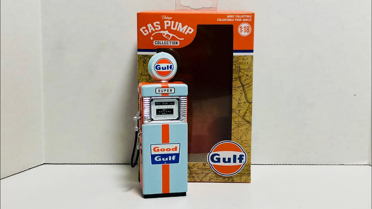 Greenlight 1/18th Gulf Vintage Gas Pump Review