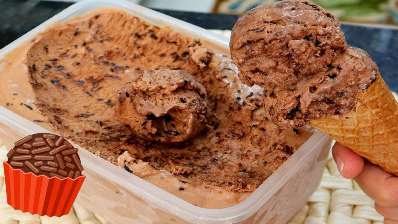 SORVETE DE BRIGADEIRO ESPETACULAR I A MELHOR RECEITA QUE JÁ FIZ