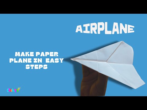 How to Make an Easy Paper Airplane in 1 Minute | Easy For KIds | @Chicku_tv #origamiforkids