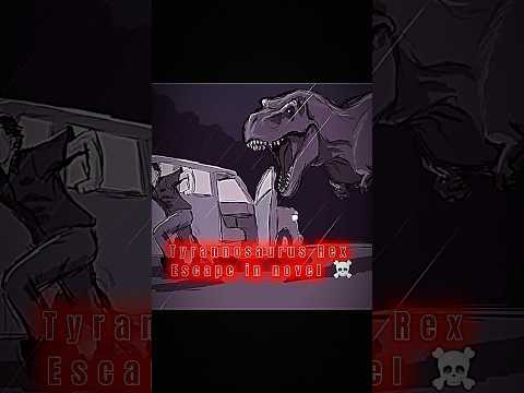T.Rex Escape Movie vs. novel | JP1 , JP Novel #jurassicworldpark #tyrannosaurusrex #horror