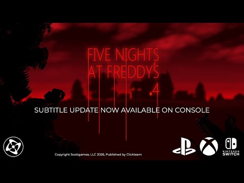 Five Nights at Freddy's 4 - Console Subtitle Update