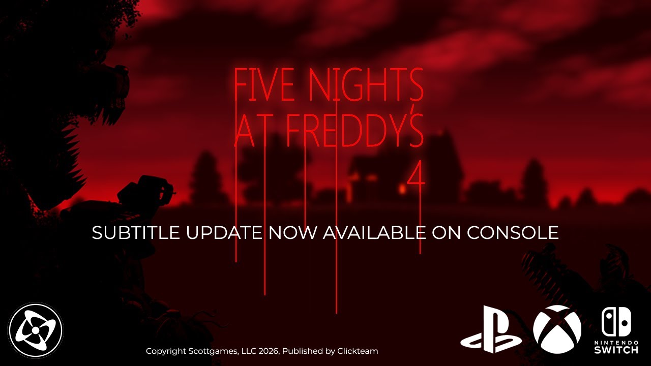 Five Nights at Freddy's 4 - Console Subtitle Update