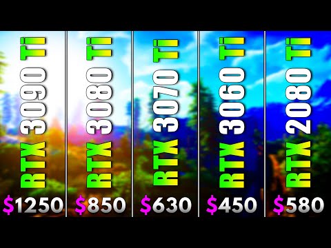 RTX 3090 Ti 24GB vs RTX 3080 Ti 12GB vs RTX 3070 Ti 8GB vs RTX 3060 Ti 8GB vs RTX 2080 Ti 11GB