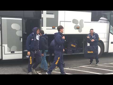 Juve-Parma U 15 e U 16 - L'arrivo a Vinovo del pullman Crociato