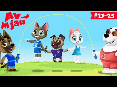 Crtani filmovi 🐶 AV MJAU na Srpskom 🐱 #21-25 | HeyKids