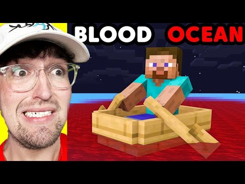 I Scared My Friend with BLOOD Ocean in Minecraft!