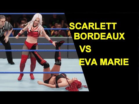 WWE 2K18 Scarlett Bordeaux vs Eva Marie - Extreme Rules