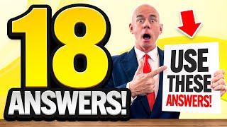 TOP 18 ‘QUICK ANSWERS’ to JOB INTERVIEW QUESTIONS!