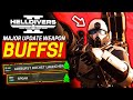 Helldivers 2 Weapon BUFFS Major Update!