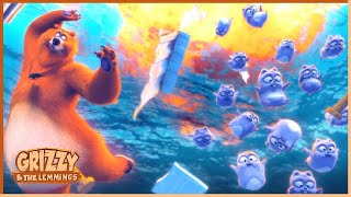 Water Sports | Grizzy & the Lemmings | 🐻🐹 Cartoon for Kids