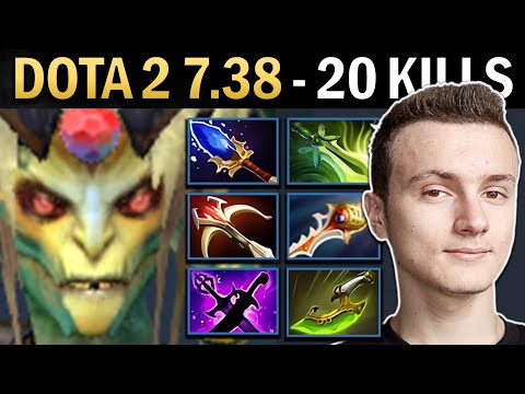 Medusa Gameplay Miracle with 20 Kills and Rapier - Dota 2 7.38