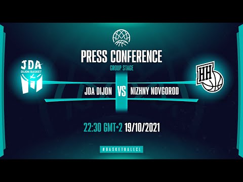 JDA Dijon v Nizhny Novgorod - Press Conference | Basketball Champions League 2021-22