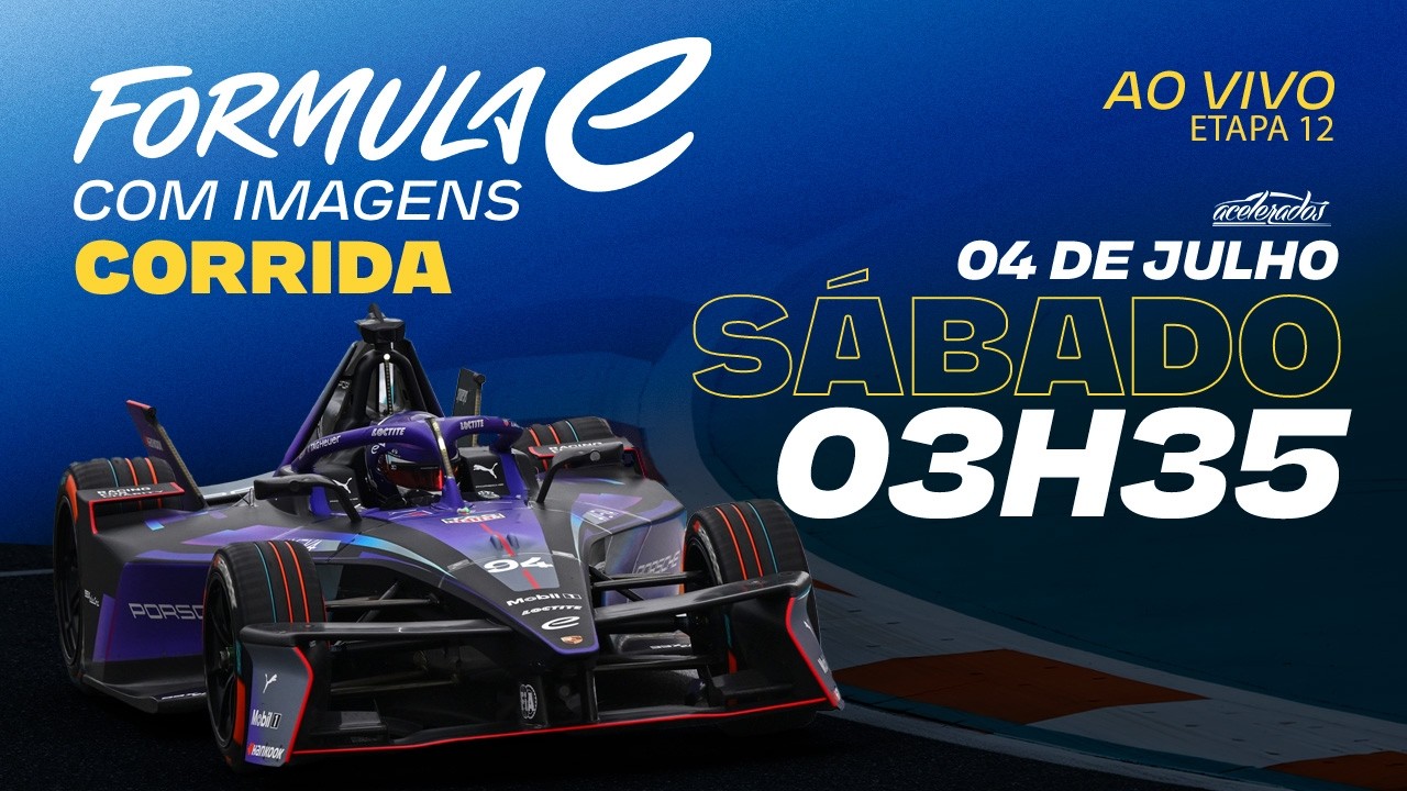 FÓRMULA E - AO VIVO E COM IMAGENS - CORRIDA - E-PRIX DE SHANGHAI - CHINA - 03H35