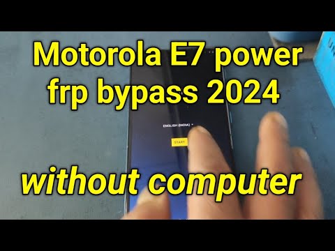 Motorola E7 power frp bypass 2024 ||  without computer