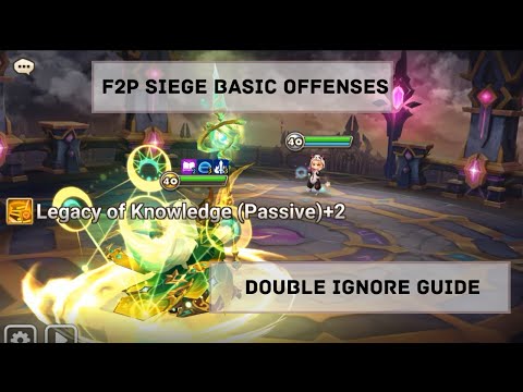F2P SIEGE OFFENSE BASICS DOUBLE IGNORE