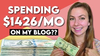 WHY I SPEND $1,426 MONTHLY ON BLOGGING EXPENSES | How much does it cost to start a blog?