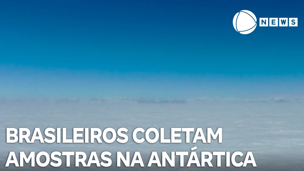 Pesquisadores brasileiros coletam amostras glaciais na Antartida