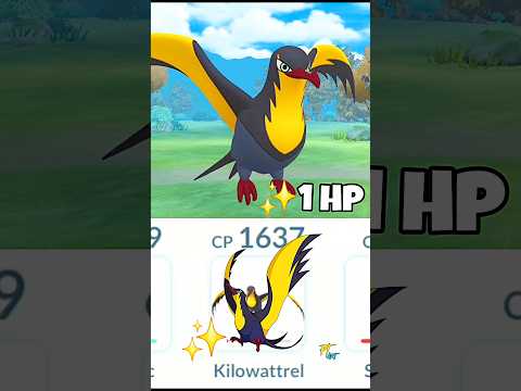 1 HP New Kilowattrel Destroy Grunt Badly in Pokemon Go