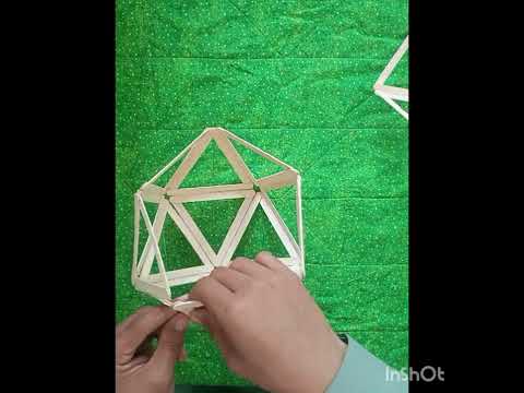 Popsicle stick light/ wall hanging craft/ it'x awan1