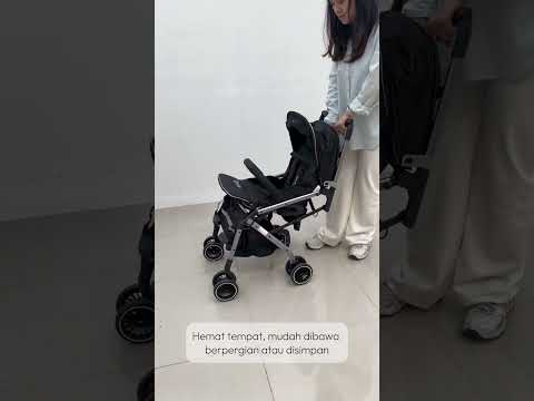Gambar Kindla Cotton Cloud Stroller Anak Lipat Small - Hitam