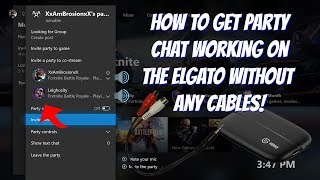 How to record party chat audio with Elgato HD60S (NO CABLES) - Xbox one/PS4