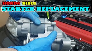 ||HONDA EF9/ED7 CIVIC & CRX|| ✅ Replacing Starter In My B18B1 with YS1 Transmission💨💨💨
