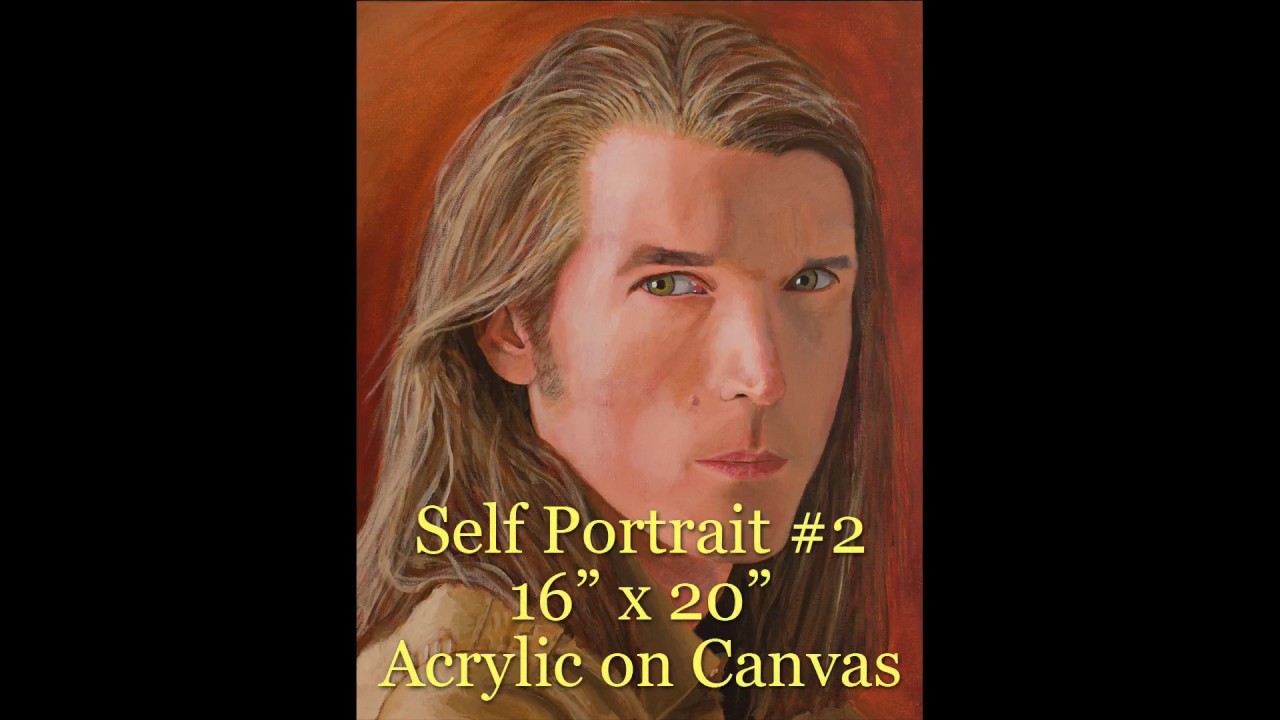 Acrylic Painting - The making of Self Portrait #2