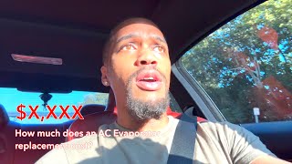 How much does it cost to replace an AC evaporator on a BMW F82 M4