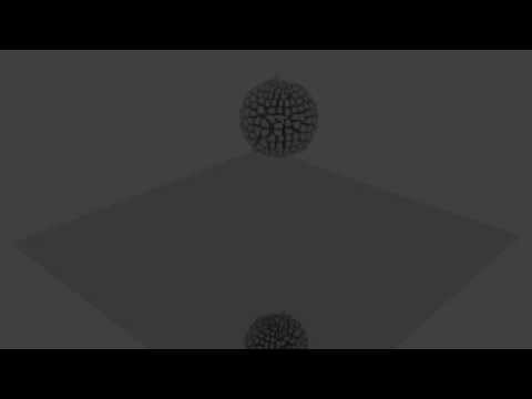 falling spikes blender animation test