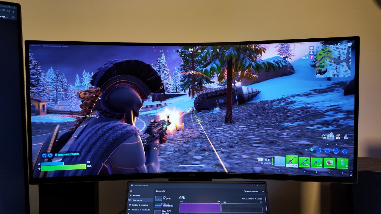 Miniatura da avaliação em vídeo de Monitor Gamer LG UltraGear 34G600A-B 34 Polegadas QuadHD 160Hz Curvo