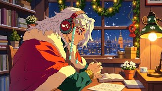 Late Night Study 🌙 Anime Lofi Hip Hop Mix | Cozy Winter Room for Focus