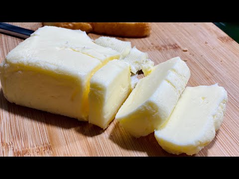FAIRE DU BEURRE MAISON À PARTIR D’UN SEUL INGRÉDIENT🧈  Facile et rapide. Deli Cuisine