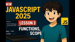 Download the video "JavaScript 2025 Lesson 3: Functions & Scope Explained with Fun Examples!"