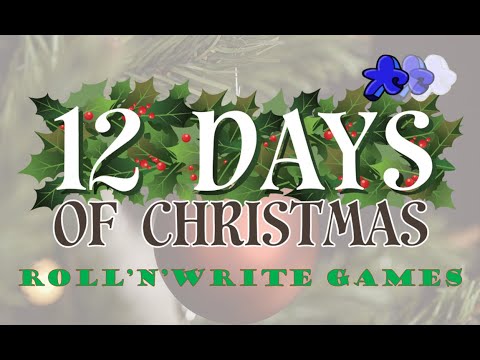 My Top 12 Roll’n’Write Games | 12 Days of Christmas