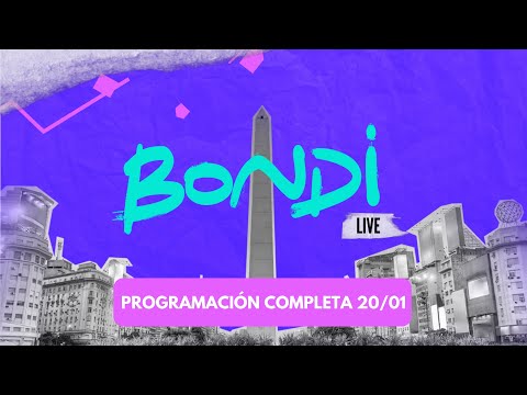 ▶️ PROGRAMACIÓN COMPLETA 20/01 | BONDI LIVE