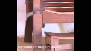 preview picture of video 'AADB - Poltrona KEMP em madeira maciça'