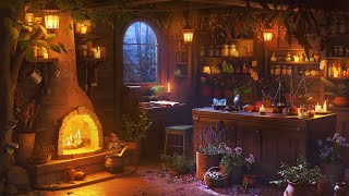 The Herbalist Shop Ambience with Rain Sounds for Sleep, Relax and Study